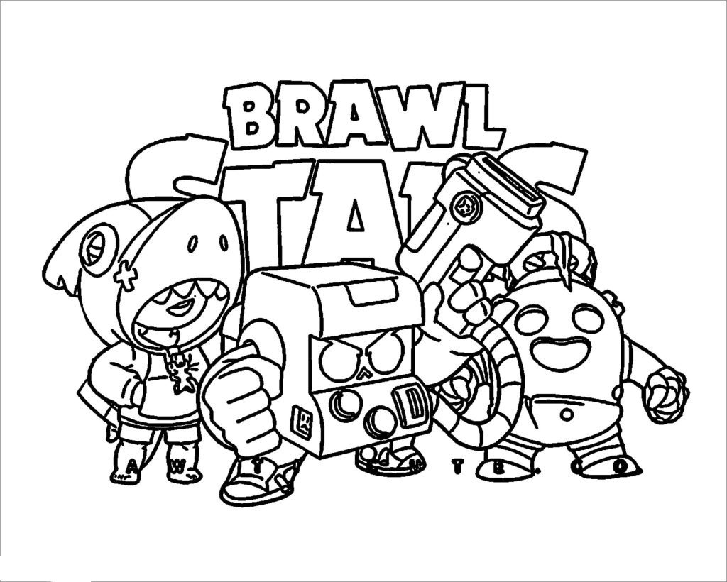 brawl stars printable free character