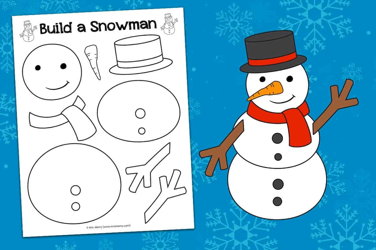 Build A Snowman Free Printable Activity Mrs Merry Build A Snowman Free Printable Activity Mrs Merry