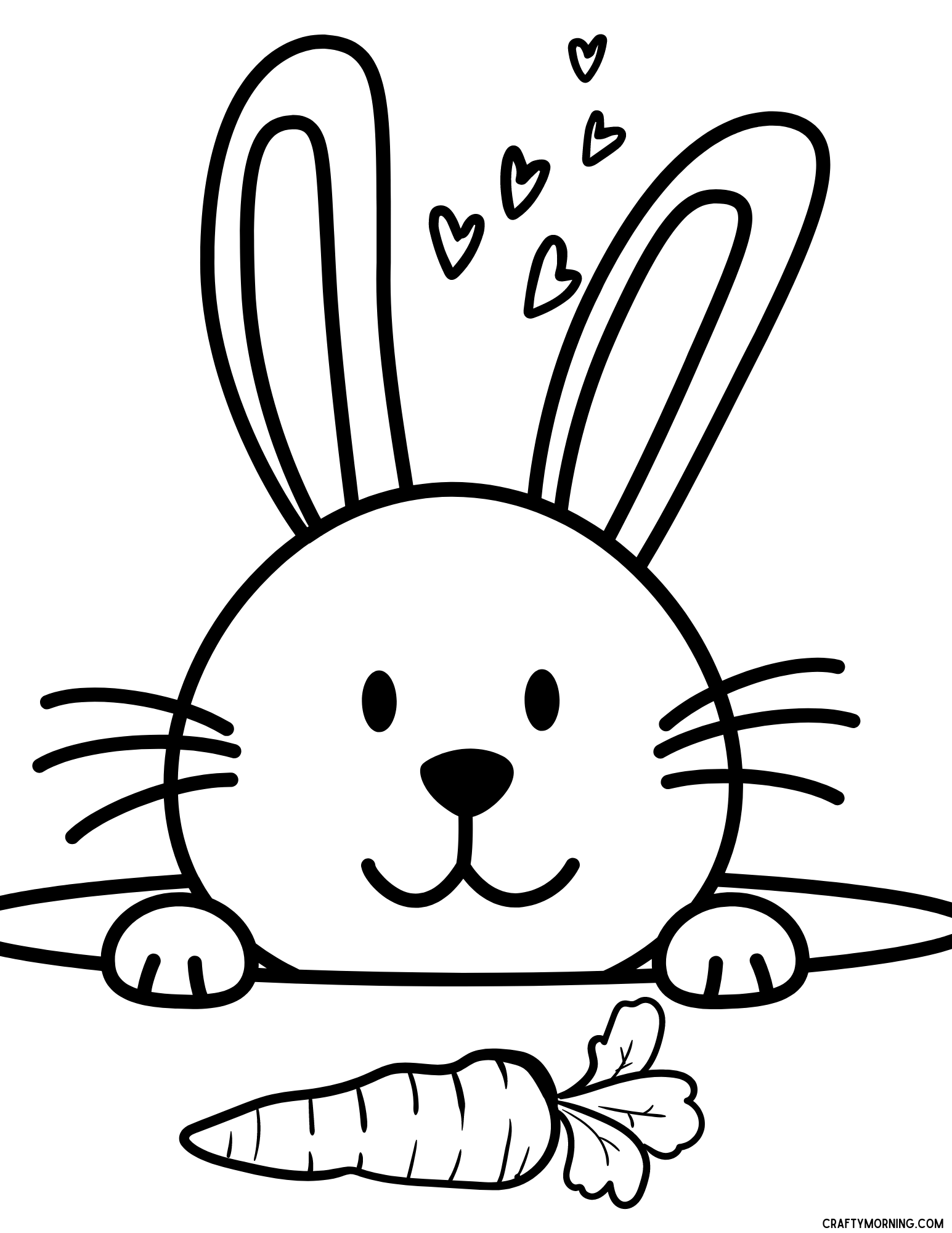 Bunny Coloring Pages To Print Crafty Morning