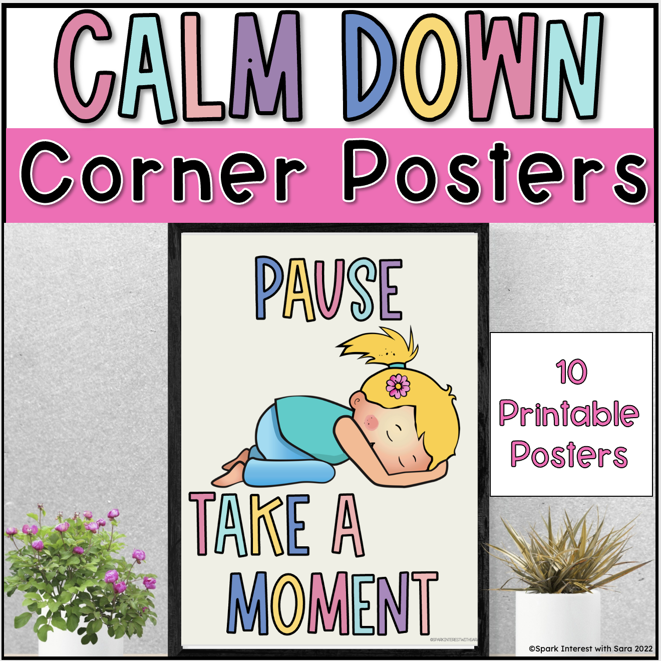 calm down corner printables