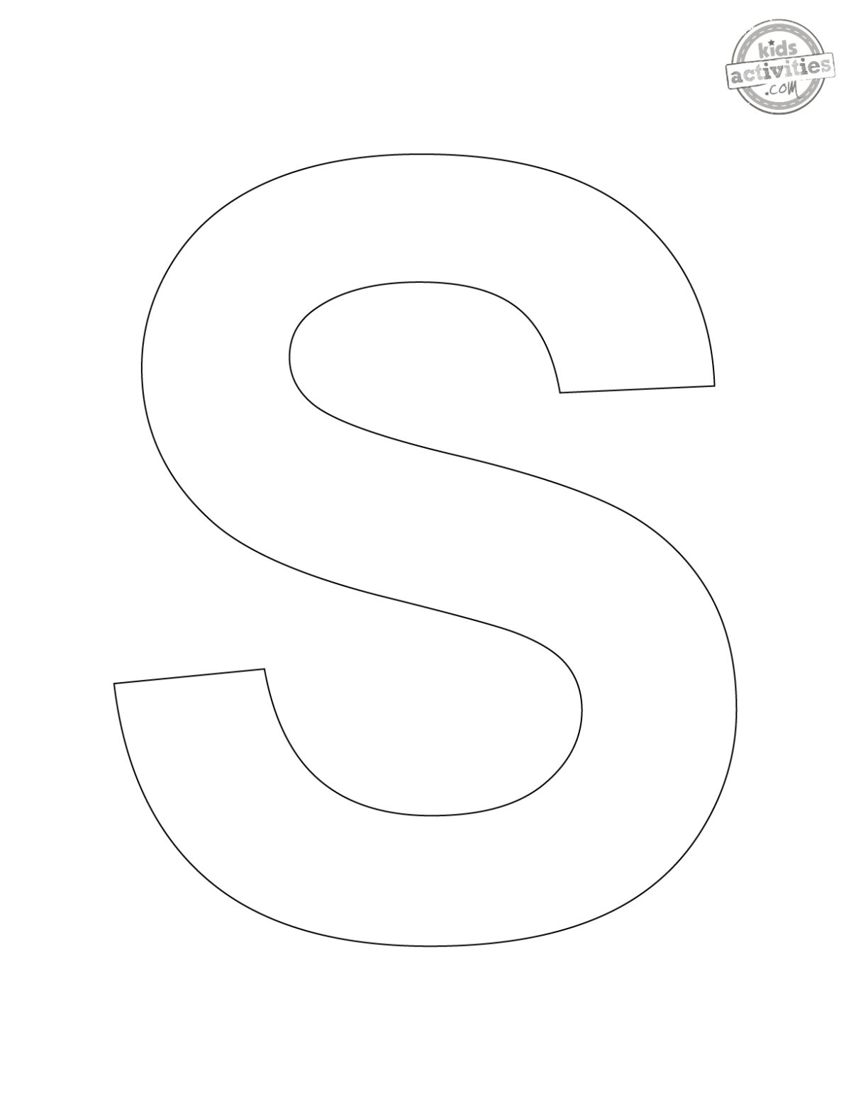 Cardboard Letters Templates To Print Kids Activities Blog