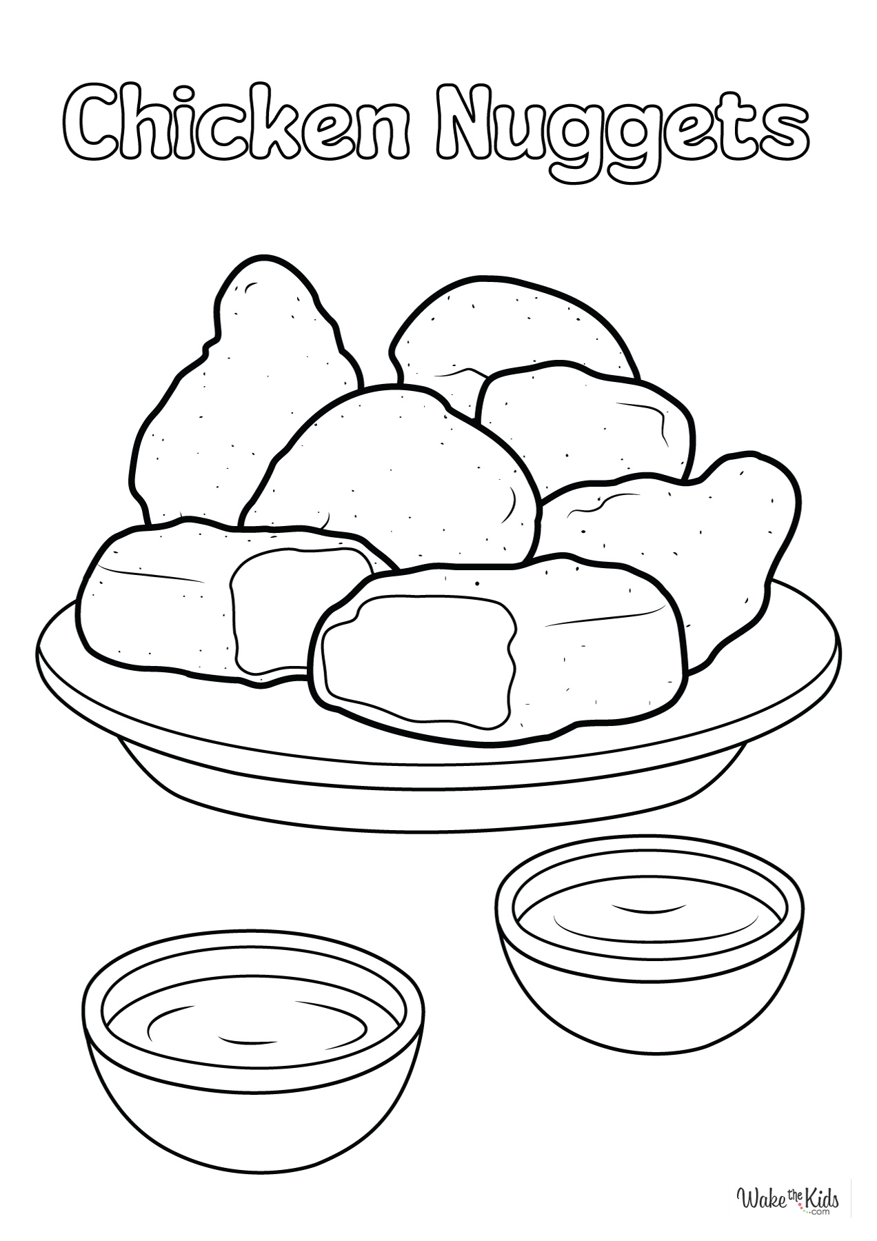 Chicken Nugget Coloring Pages Free Printable PDFs WakeTheKids Chicken Nugget Coloring Pages Free Printable PDFs WakeTheKids