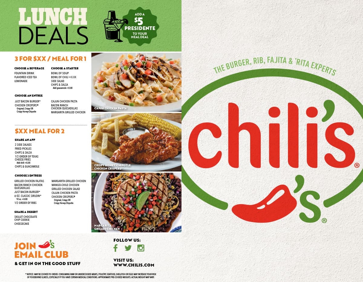Chilis Menu With Prices Printable Printable Party Favors Chilis Menu With Prices Printable Printable Party Favors
