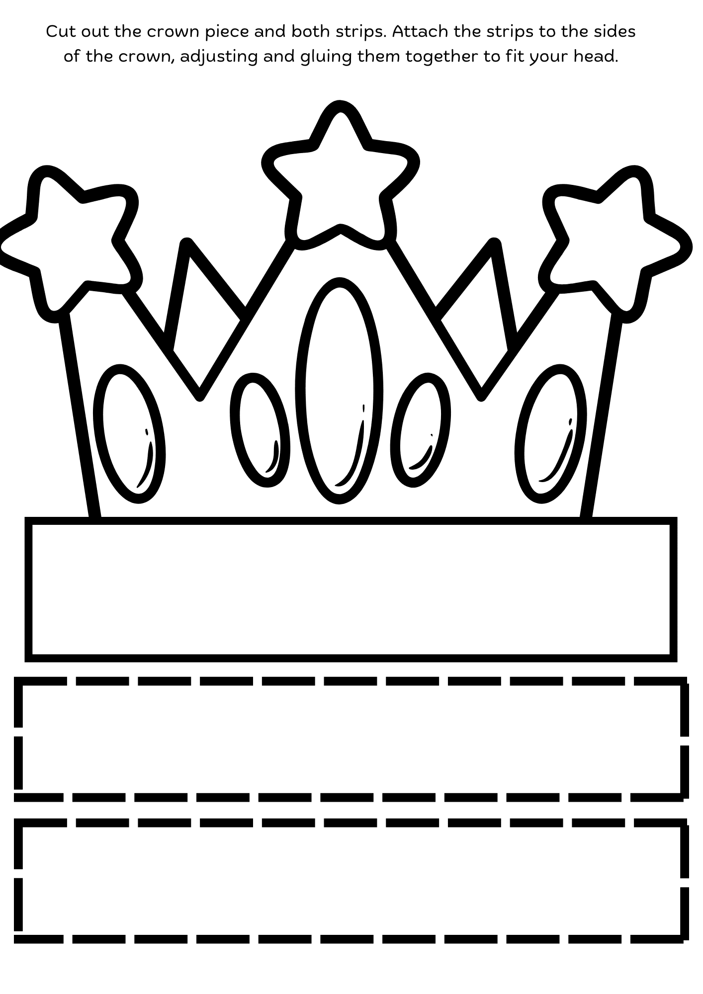 Crown Cut Out And Color Craft Art Otters Crown Cut Out And Color Craft Art Otters