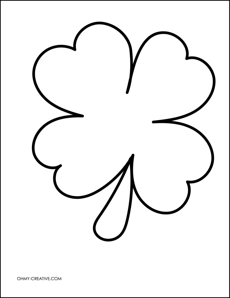 Cut And Paste Shamrock Template Or Coloring Page Oh My Creative Cut And Paste Shamrock Template Or Coloring Page Oh My Creative