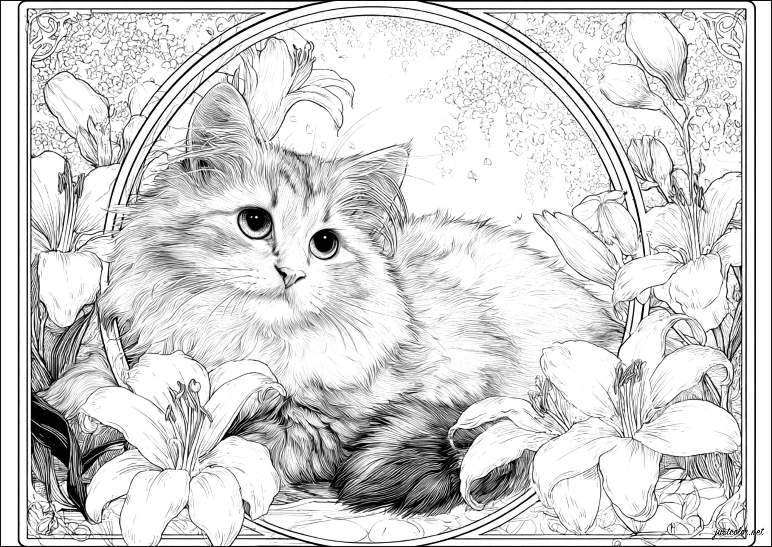 cat printable coloring pages cat printable coloring pages