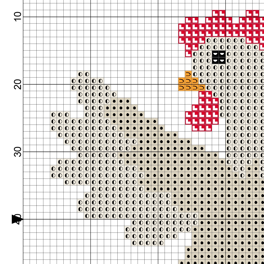 Dancing Chicken Cross Stitch Pattern Daily Cross Stitch