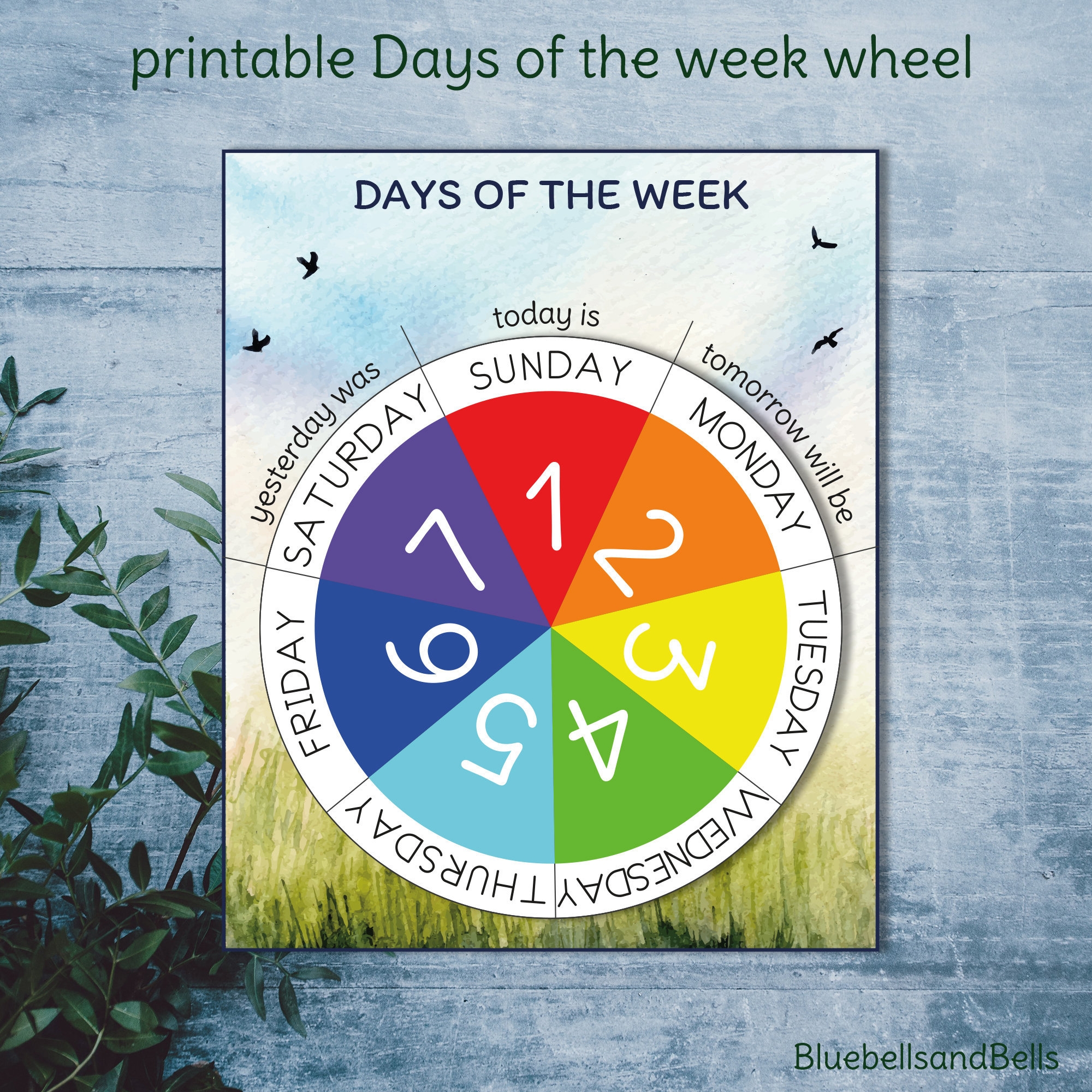 printable days of the week printable days of the week