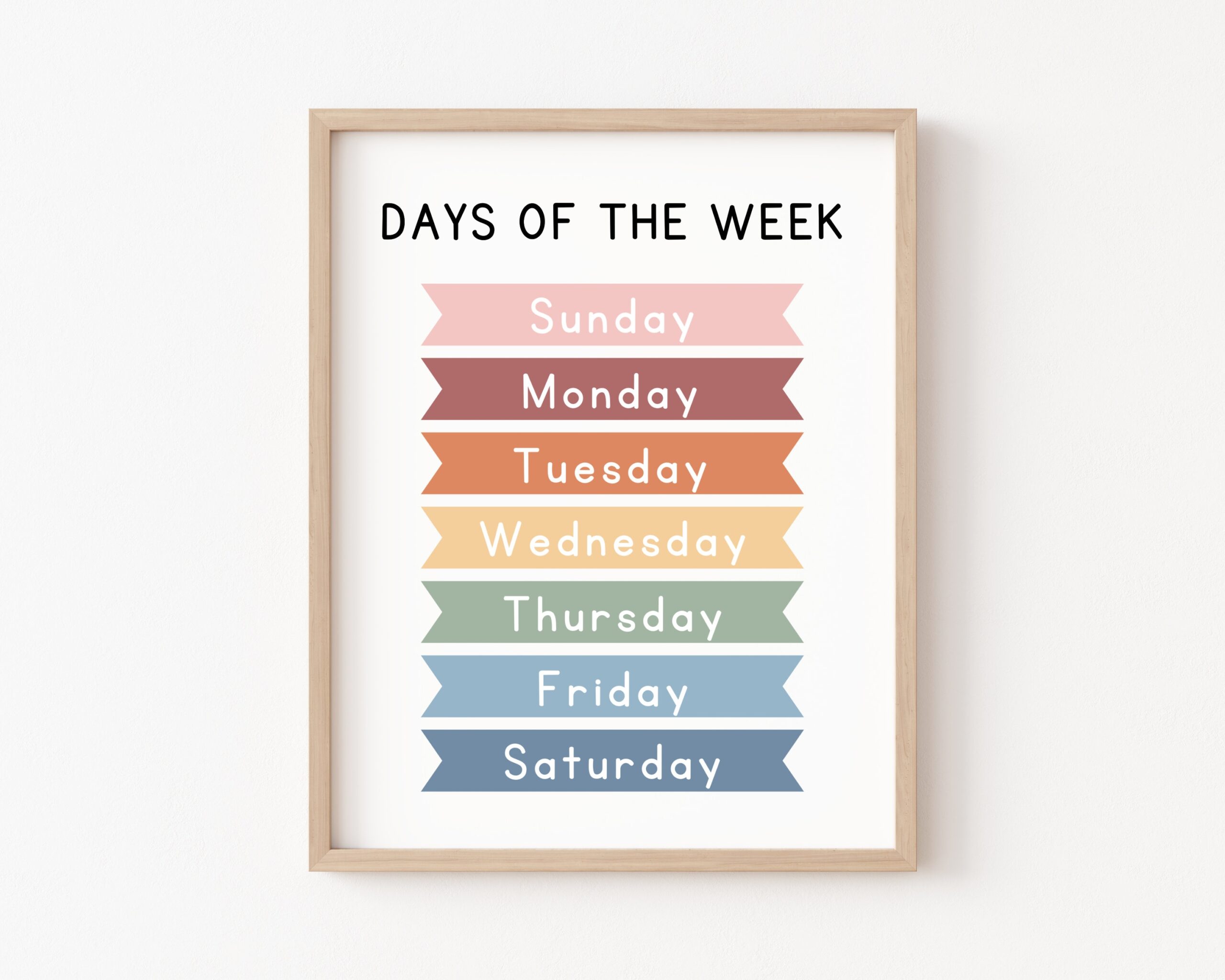 Days Of The Week Printable Educational Posters Montessori Education Classroom Decor Homeschool Resources Kindergarten Preschool Printables Etsy Days Of The Week Printable Educational Posters Montessori Education Classroom Decor Homeschool Resources Kindergarten Preschool Printables Etsy