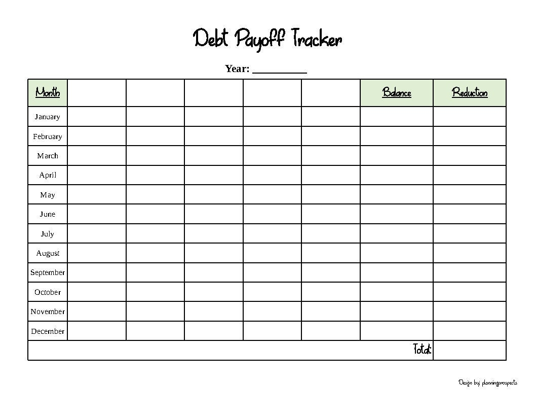 Debt Payoff Tracker Printable Etsy Hong Kong
