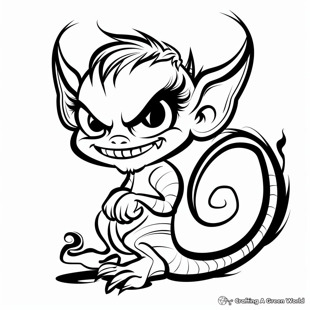 Demon Coloring Pages Free Printable 