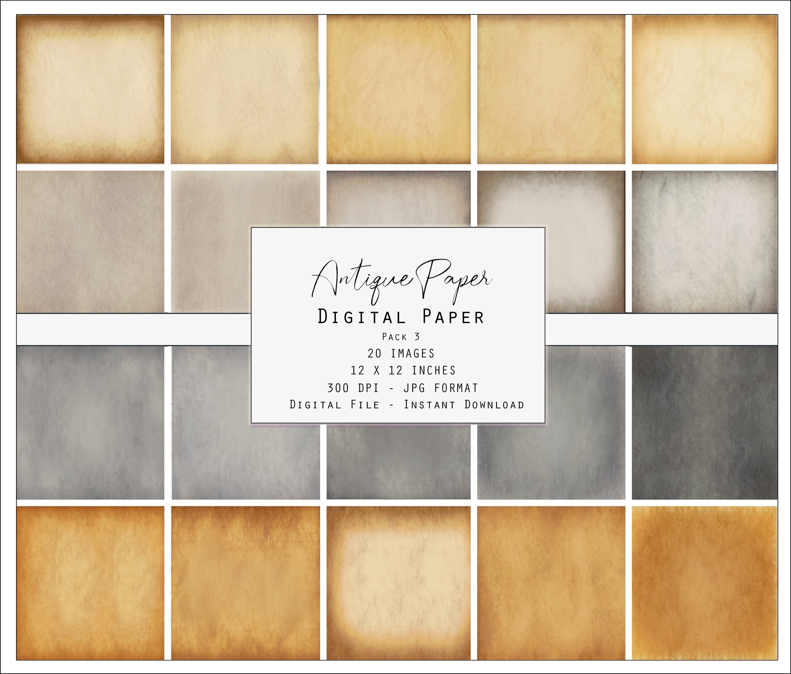 Digital Download Printable Antique Parchment Paper Etsy