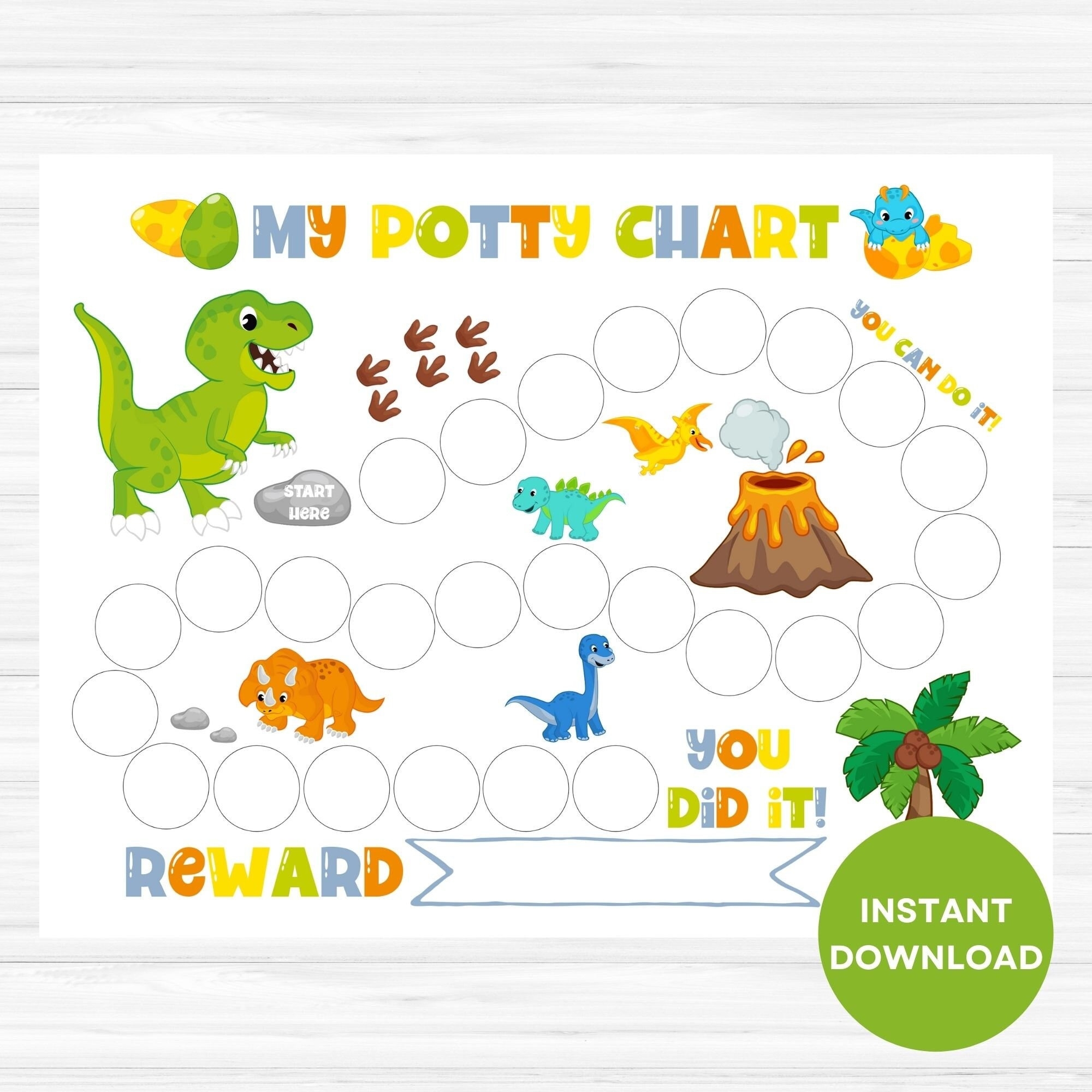 free printable potty charts