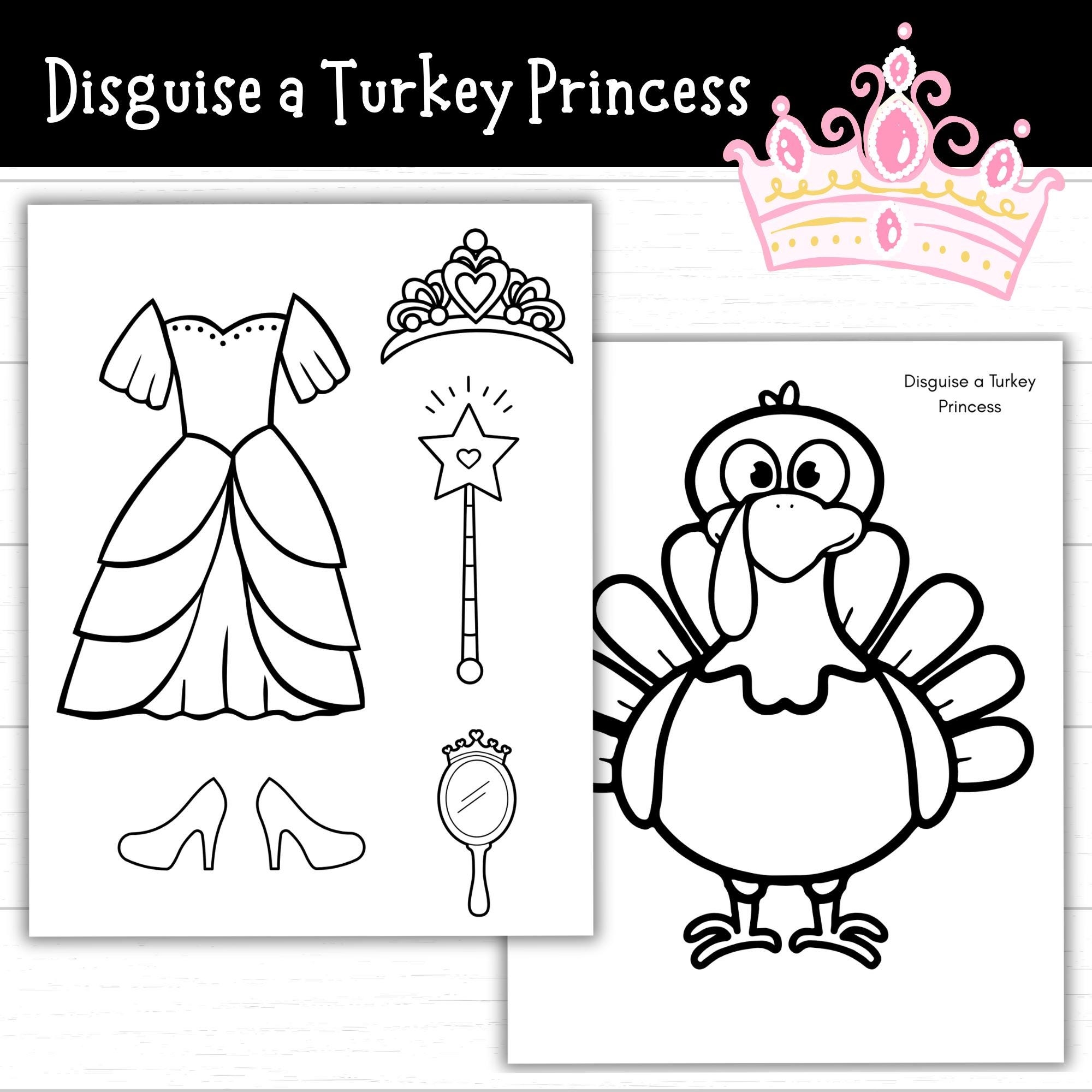 Disguise A Turkey Princess Princess Turkey Disguise Coloring Page Classroom Project November Activity Printable Dress Outfit Template Etsy Disguise A Turkey Princess Princess Turkey Disguise Coloring Page Classroom Project November Activity Printable Dress Outfit Template Etsy