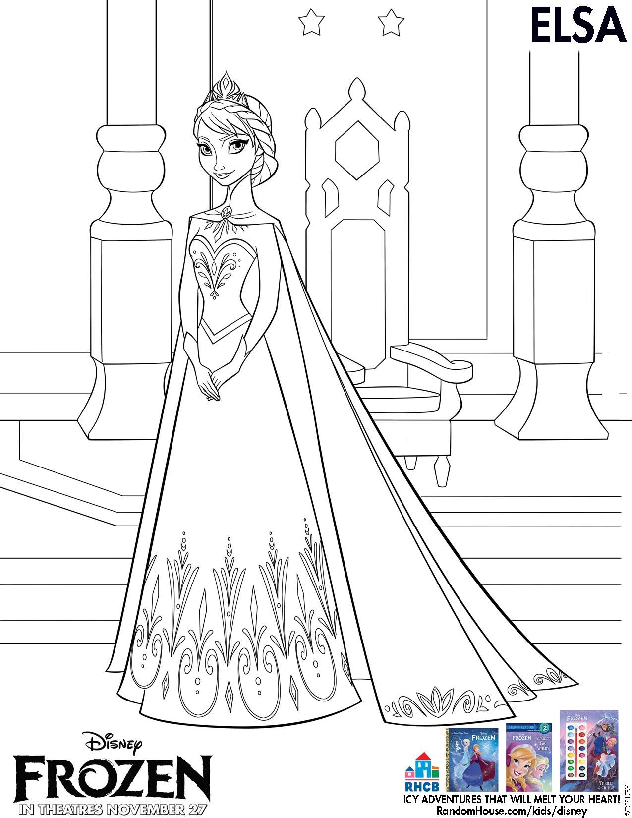 printable colouring pages frozen