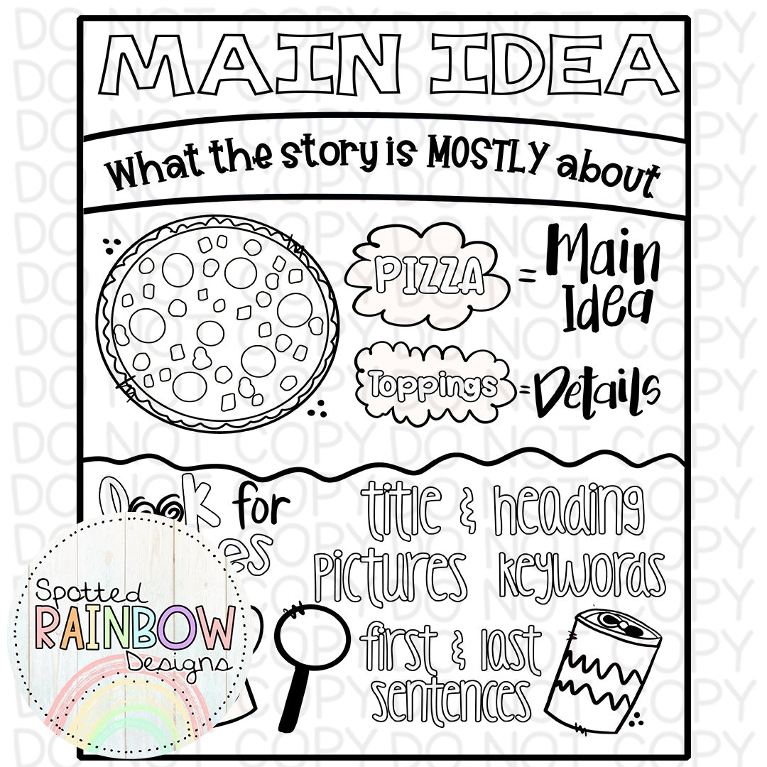 DIY Printable Traceable Jumbo Main Idea Key Details Anchor Chart Classroom Tools Graphic Organizer 2nd Grade Reading Teacher Etsy DIY Printable Traceable Jumbo Main Idea Key Details Anchor Chart Classroom Tools Graphic Organizer 2nd Grade Reading Teacher Etsy