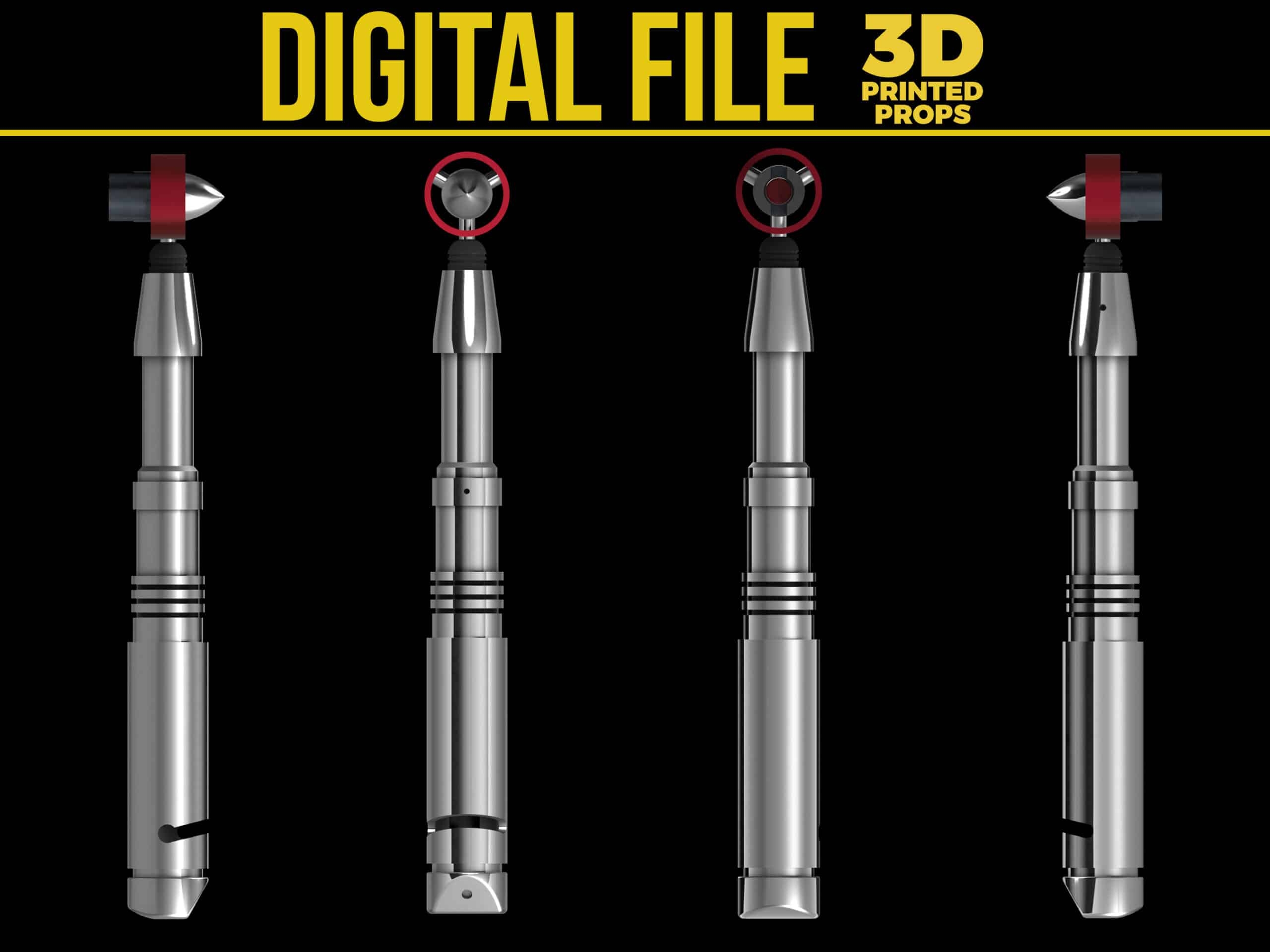 Doctor Who Tom Baker Sonic Screwdriver 3D PRINTED PROPS