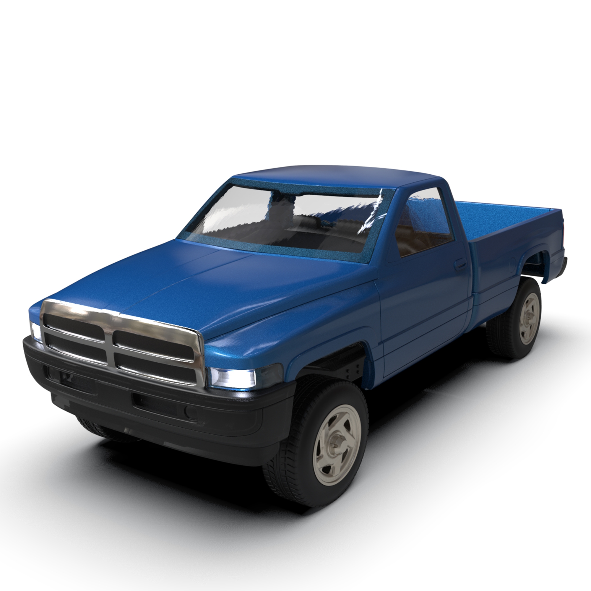  Dodge Frame Short Pickup 1500 Regular Cab Stl File 3d Printing 3D File For 3D Printing Cults