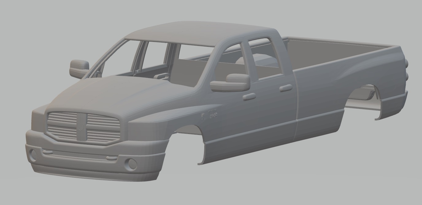Dodge Ram 3500 Printable Car 3D Model STL 3D Printable Shop