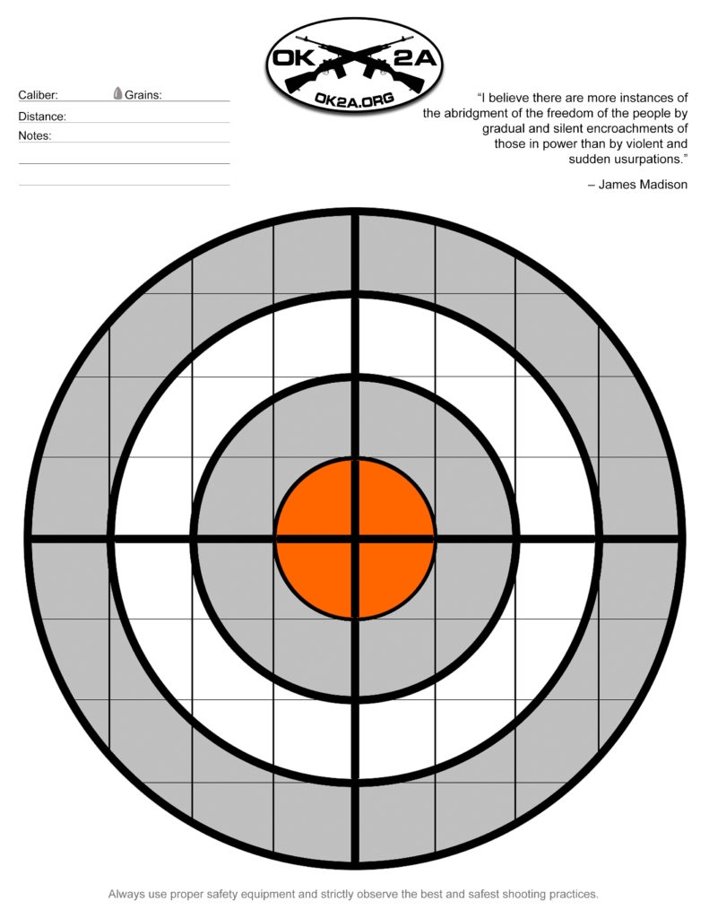 Download Printable Targets Here Oklahoma 2nd Amendment Association