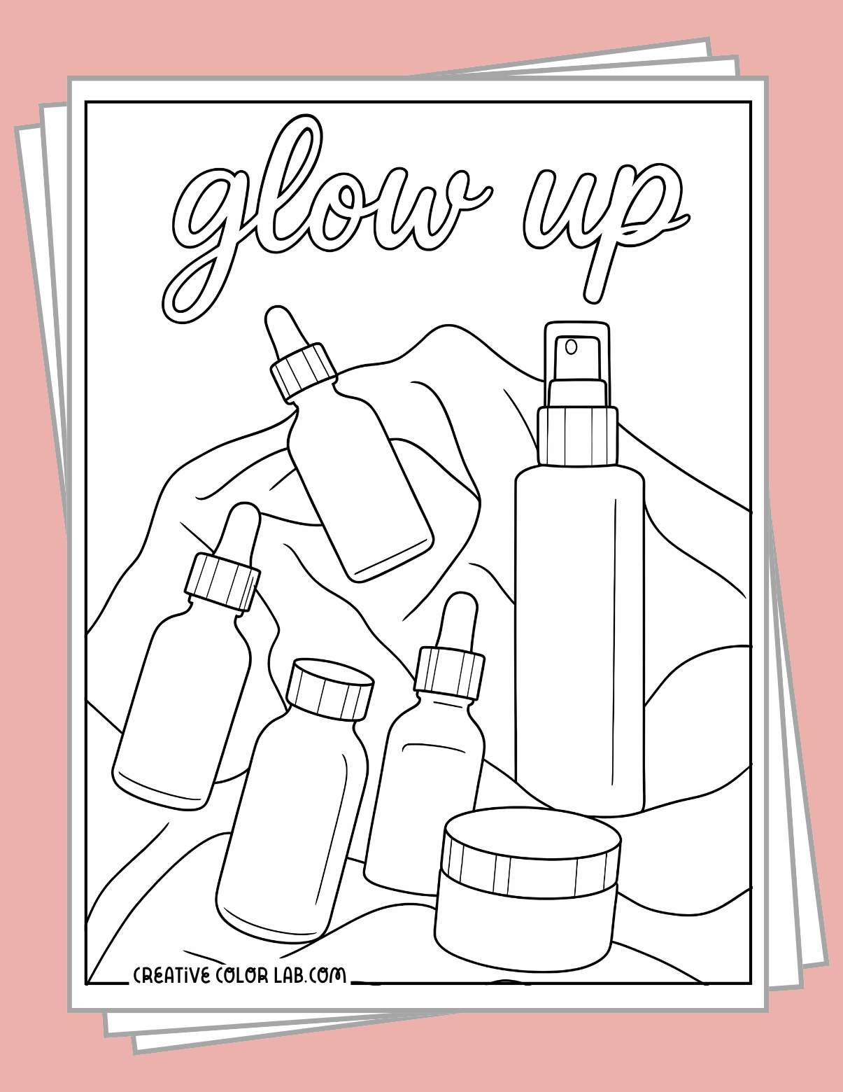 Downloadable Skincare Coloring Pages Downloadable Skincare Coloring Pages