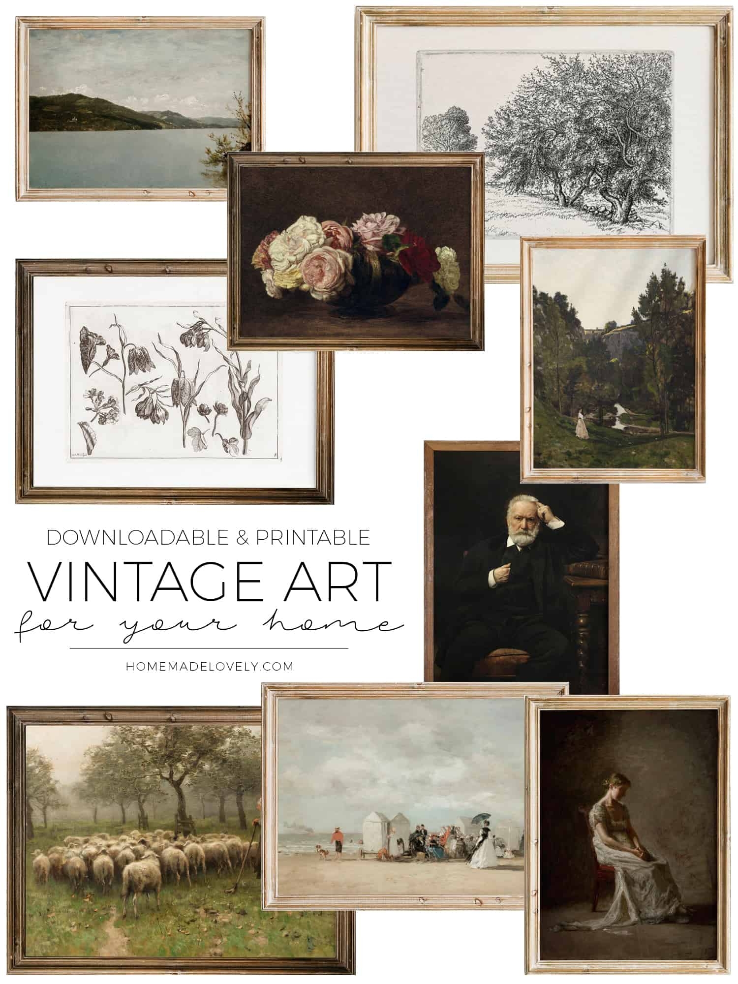 Downloadable Vintage Art For Your Home