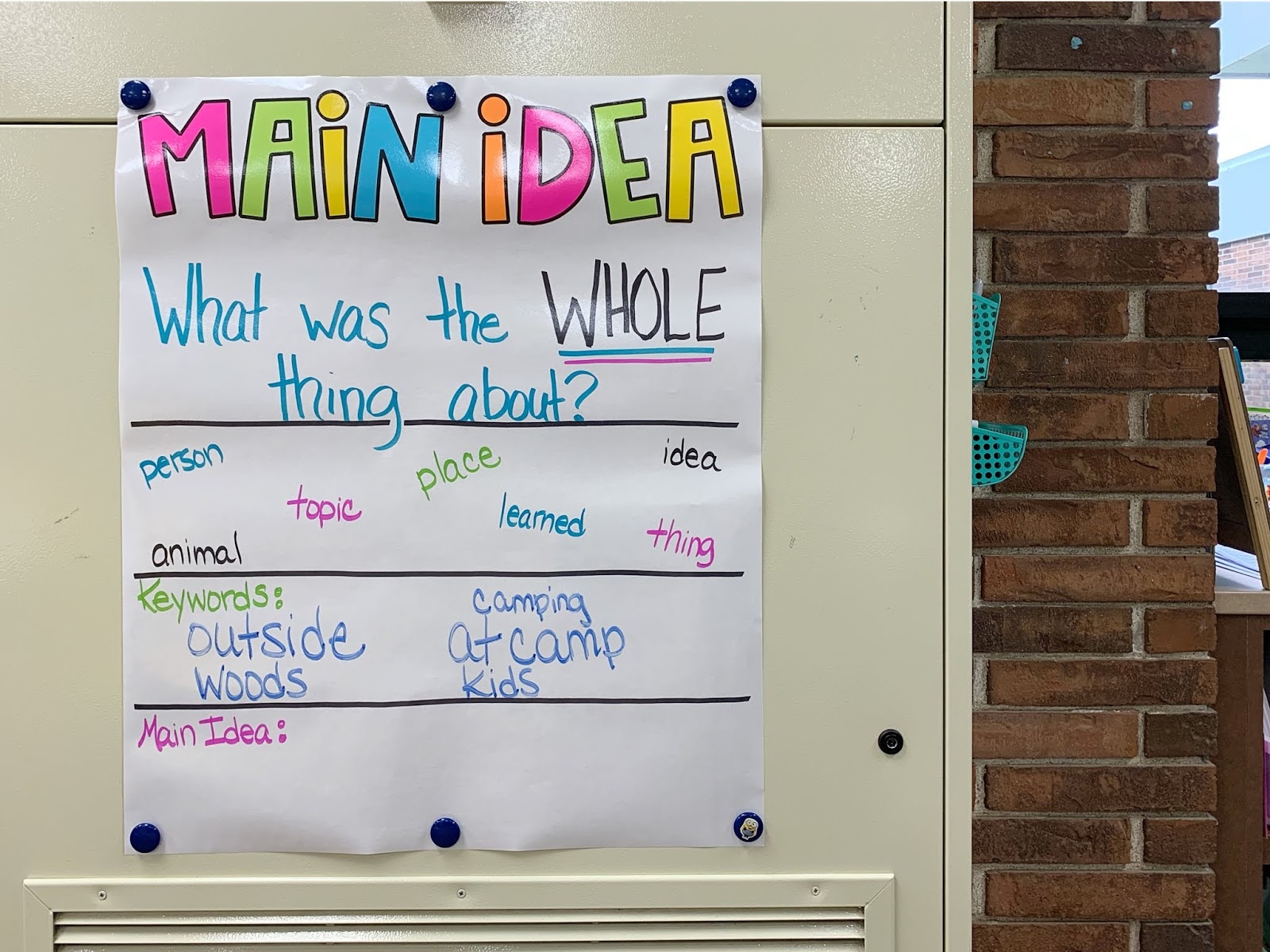 EASY To Use Main Idea Anchor Chart And FREE Printable The Primary Gal EASY To Use Main Idea Anchor Chart And FREE Printable The Primary Gal