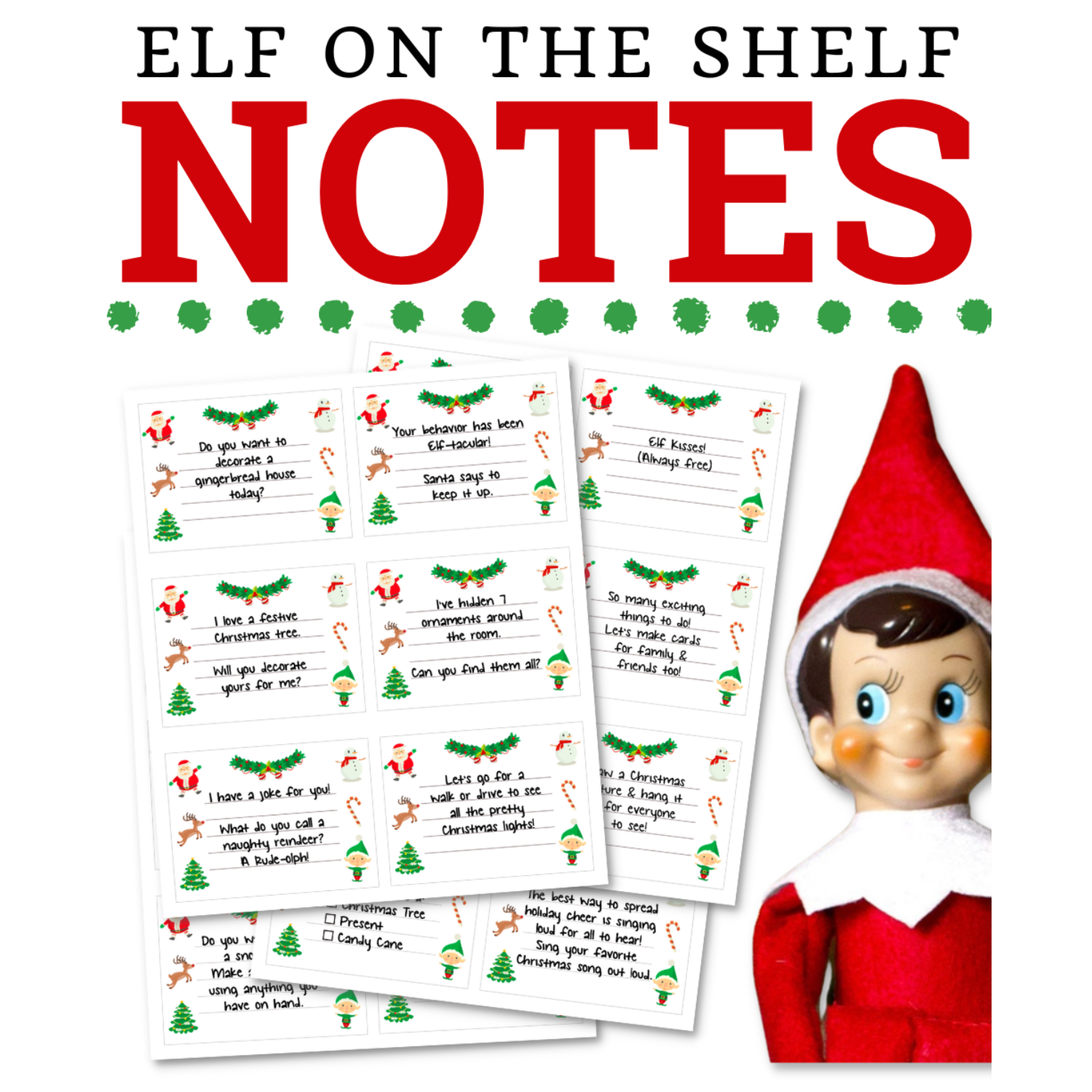 free elf on the shelf printables