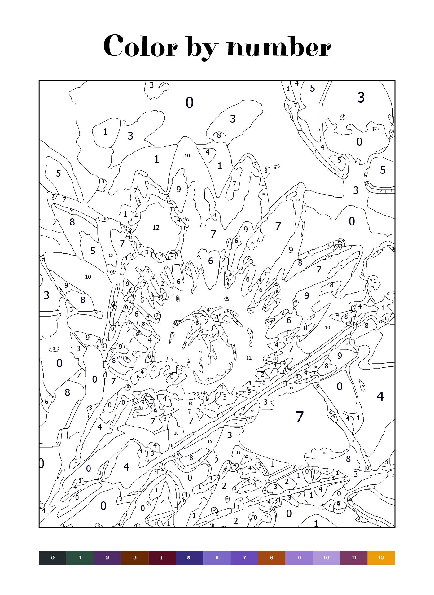 Extreme Color By Number 10 Free PDF Printables Printablee Extreme Color By Number 10 Free PDF Printables Printablee