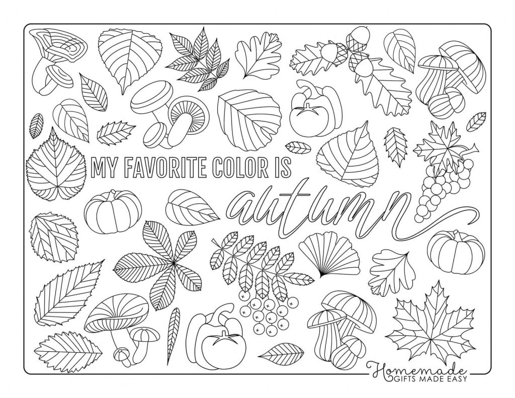 Fall Coloring Pages For Kids Adults 2023 Paper Mill Blog