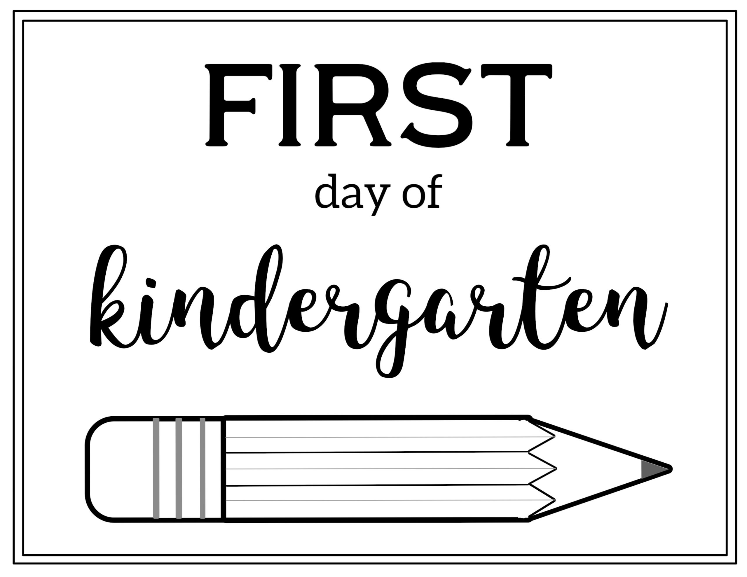 First Day Of Third Grade Sign