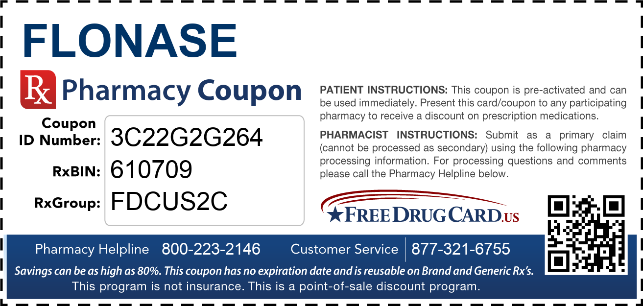 Flonase Coupon Free Prescription Savings At Pharmacies Nationwide