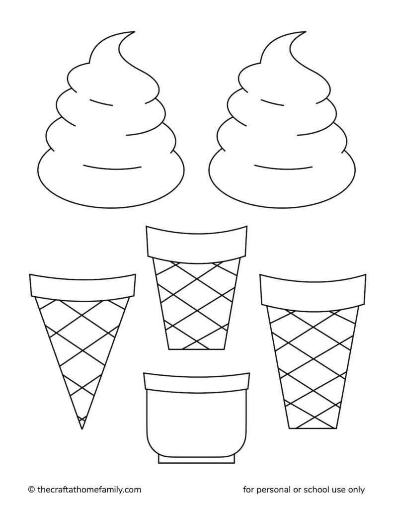 Free Build An Ice Cream Cone Printable The Craft at Home Family