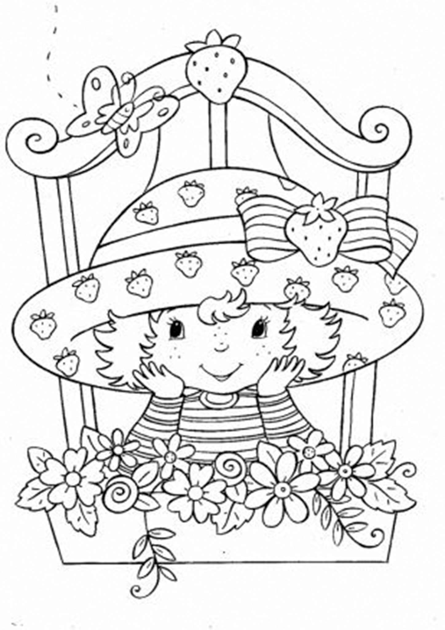Free Easy To Print Strawberry Shortcake Coloring Pages Tulamama