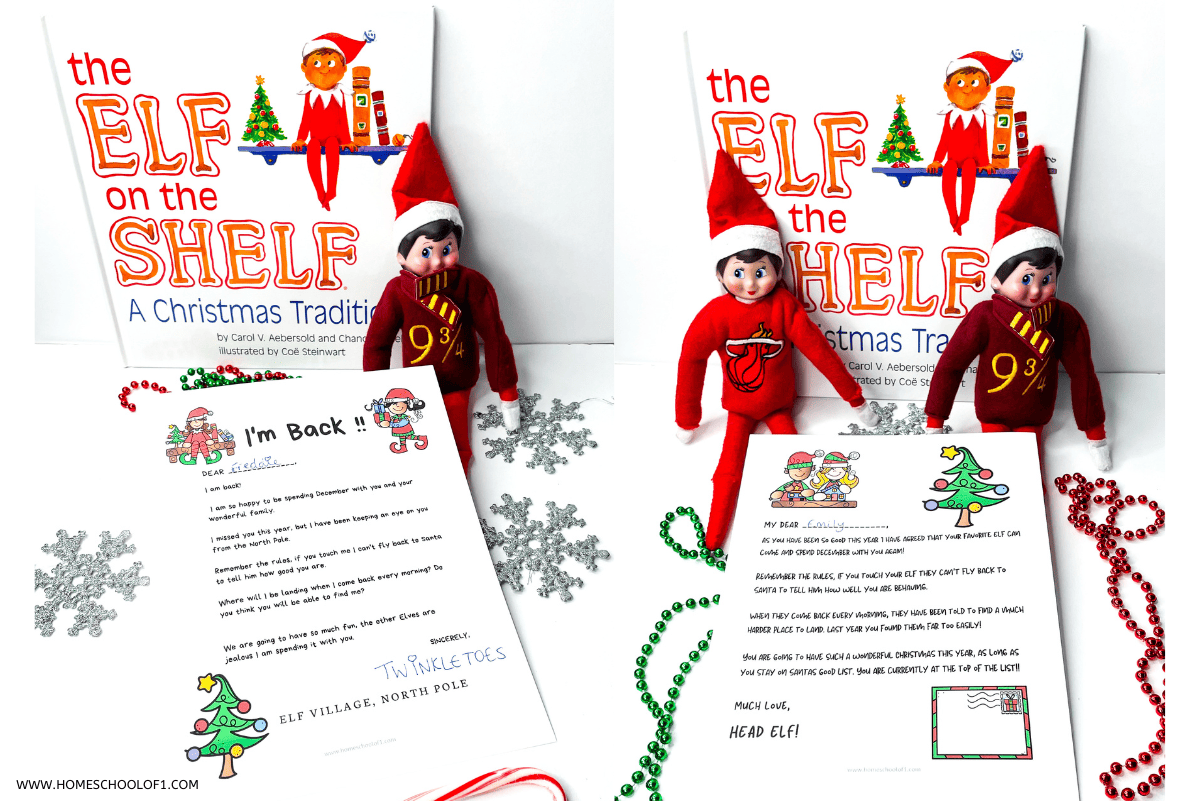 elf arrival letter free printable