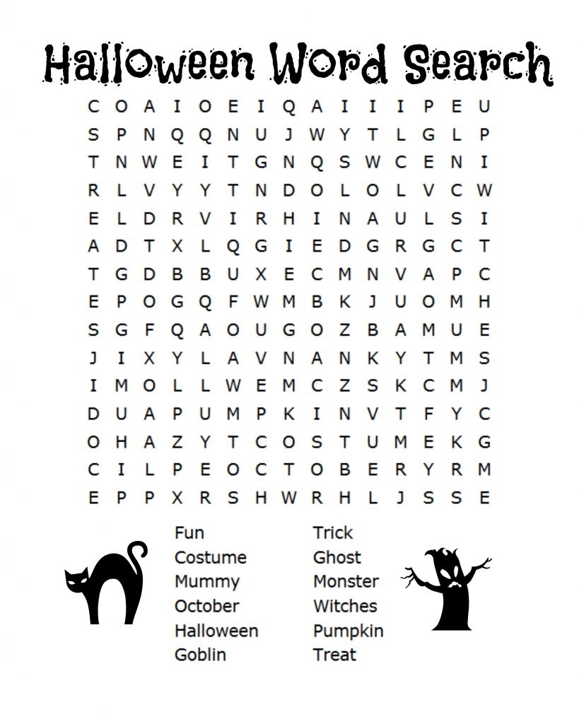 free printable halloween word search puzzles free printable halloween word search puzzles
