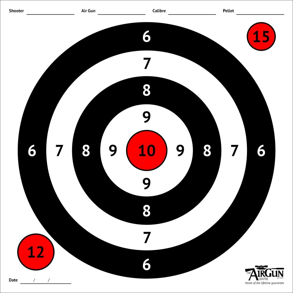 Free Printable Air Rifle Targets A4 17cm 14cm The Airgun Centre