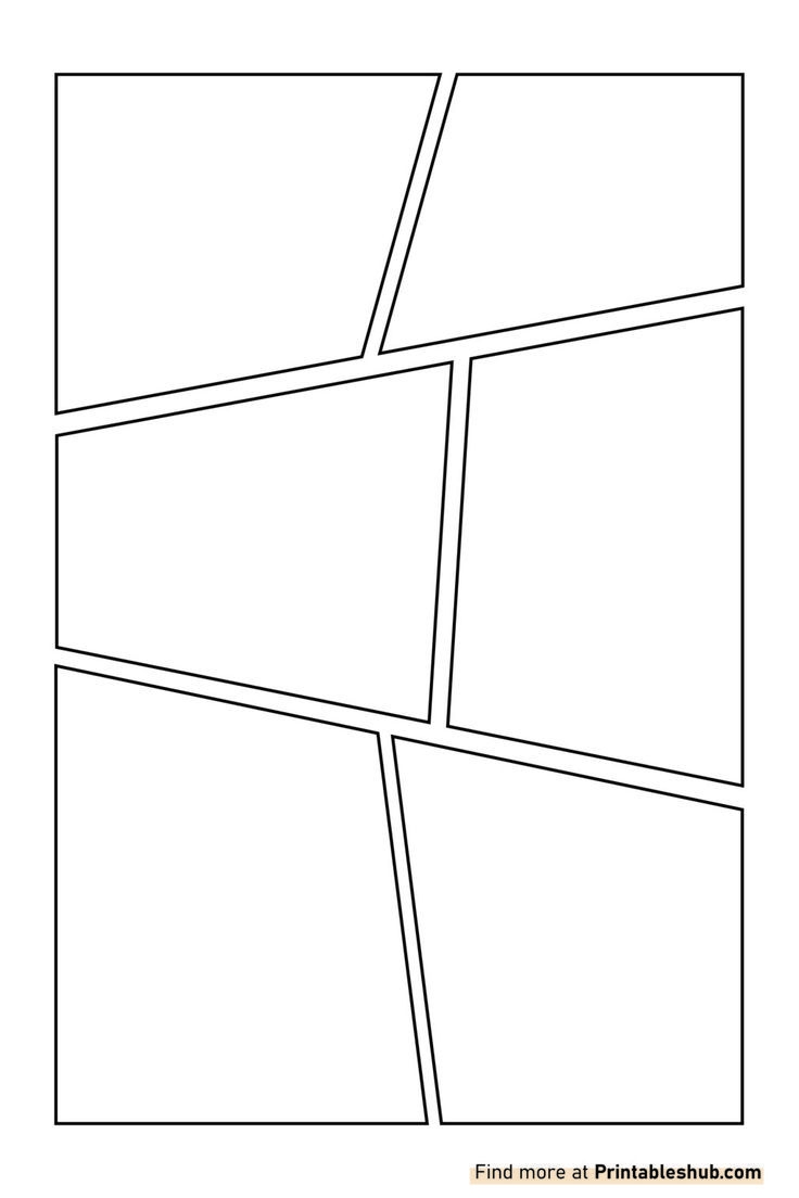 Free Printable Blank Comic Strips Pages Template PDF