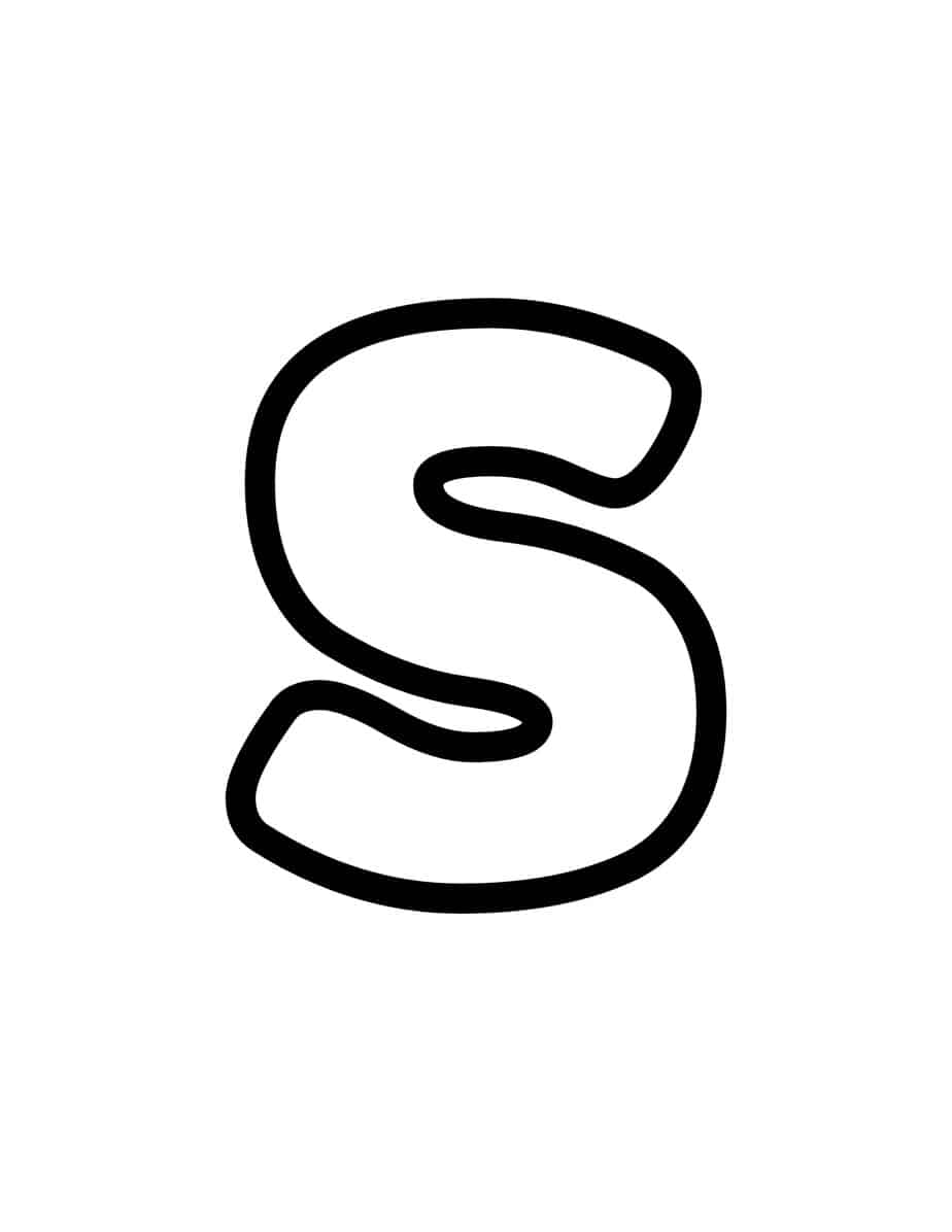 Free Printable Bubble Letter S Bubble Alphabet Letters Free Printable Bubble Letter S Bubble Alphabet Letters