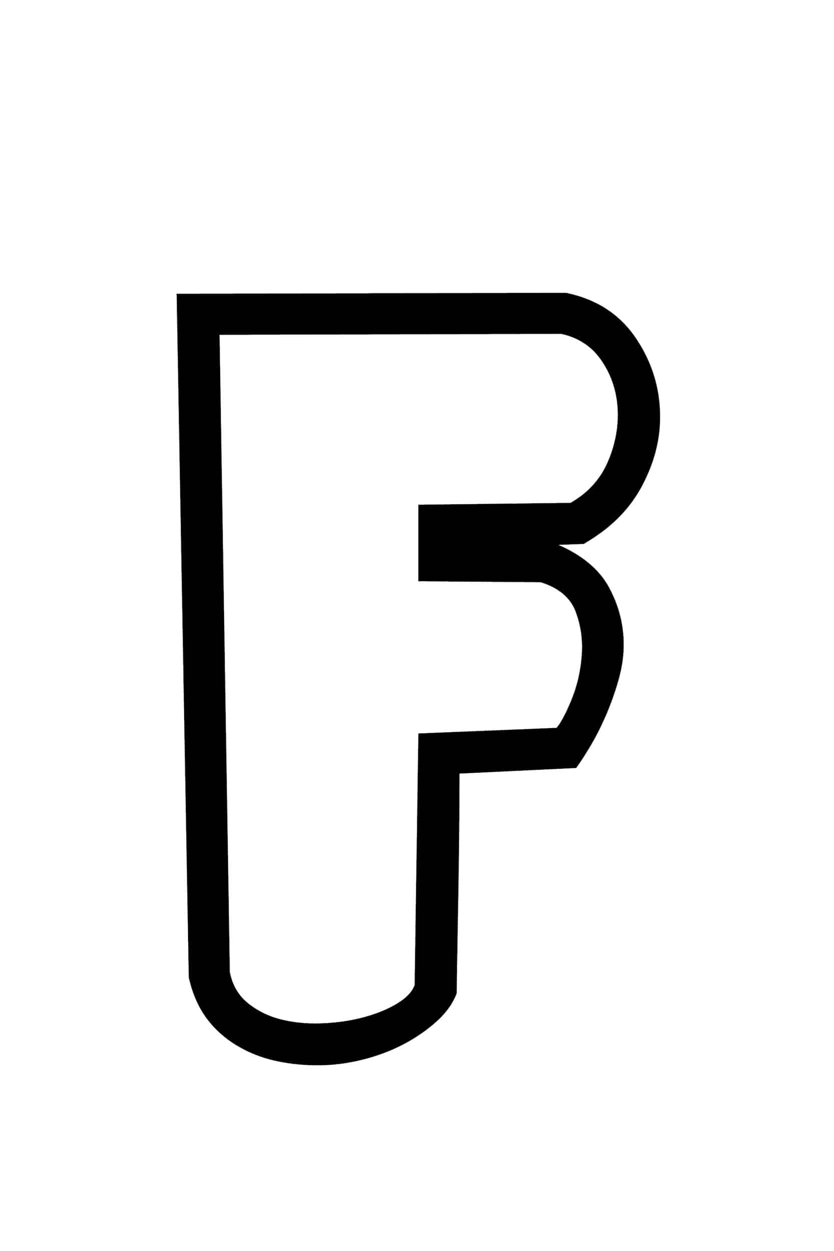 letter f printable