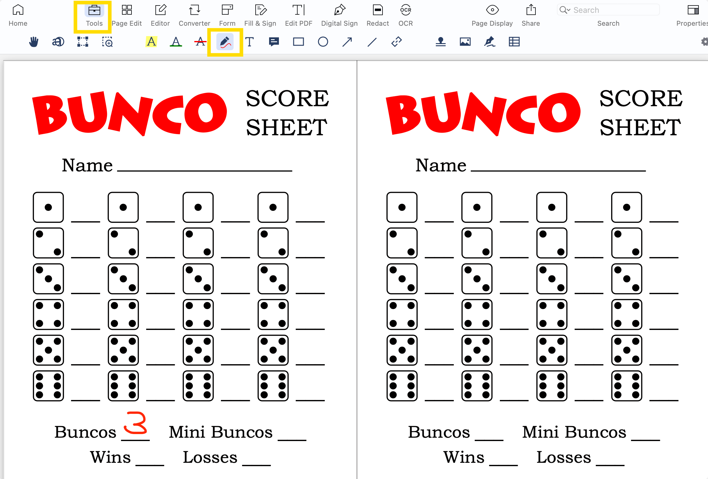 Free Printable Bunco Score Sheets PDF How To Fill Guide