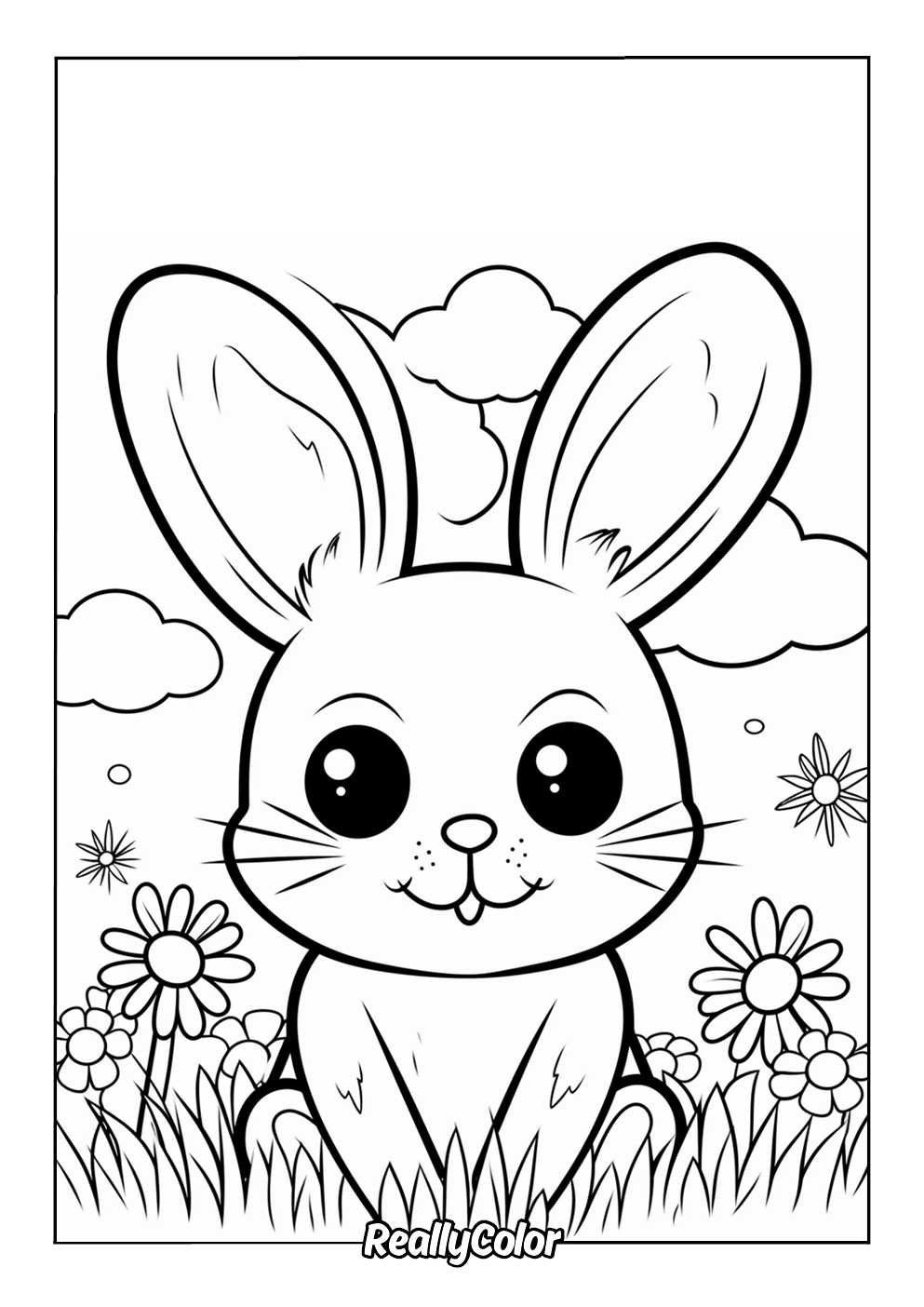 Free Printable Bunny Coloring Pages