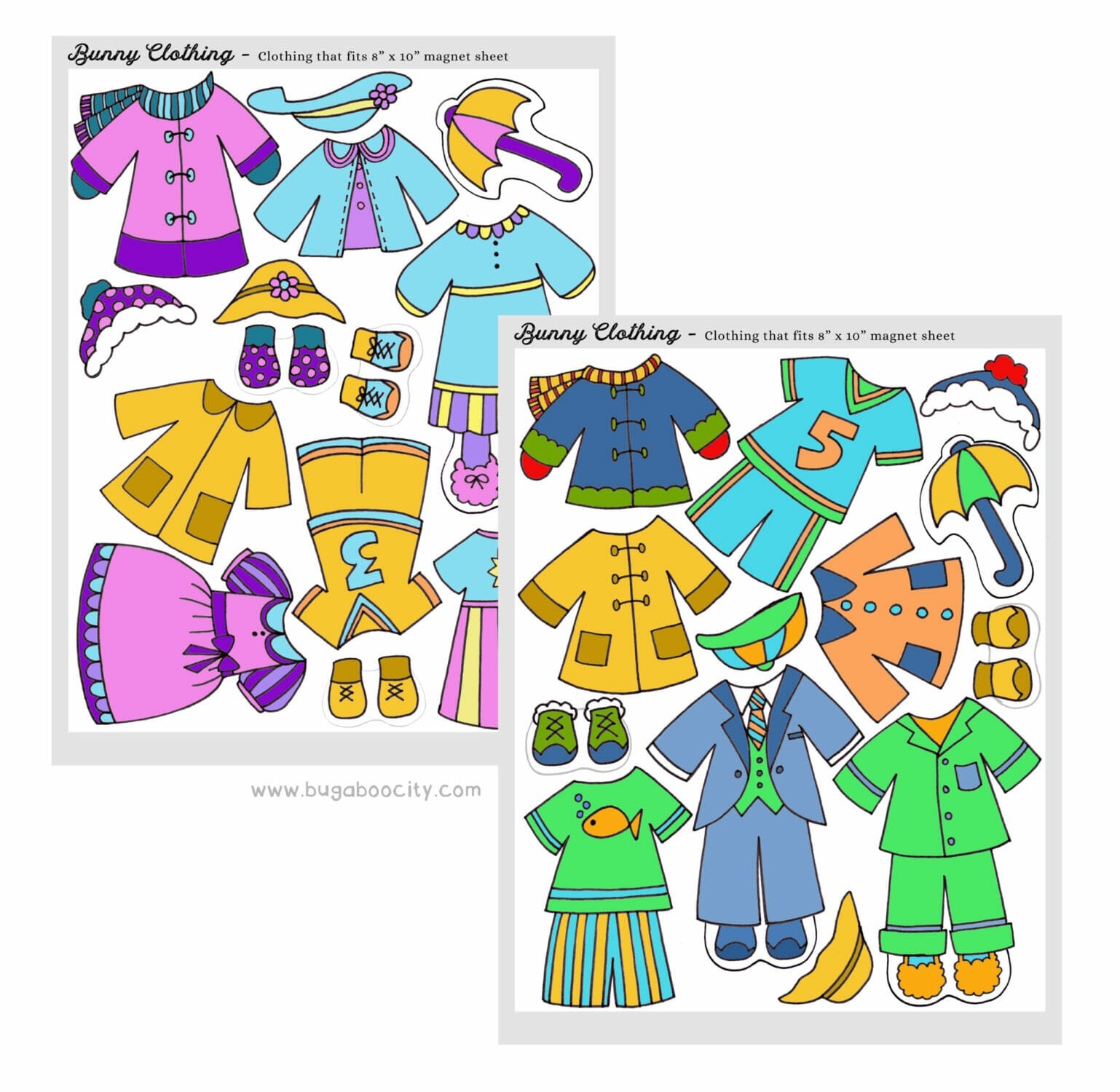 Free Printable Bunny Paper Dolls Crafting Cheerfully