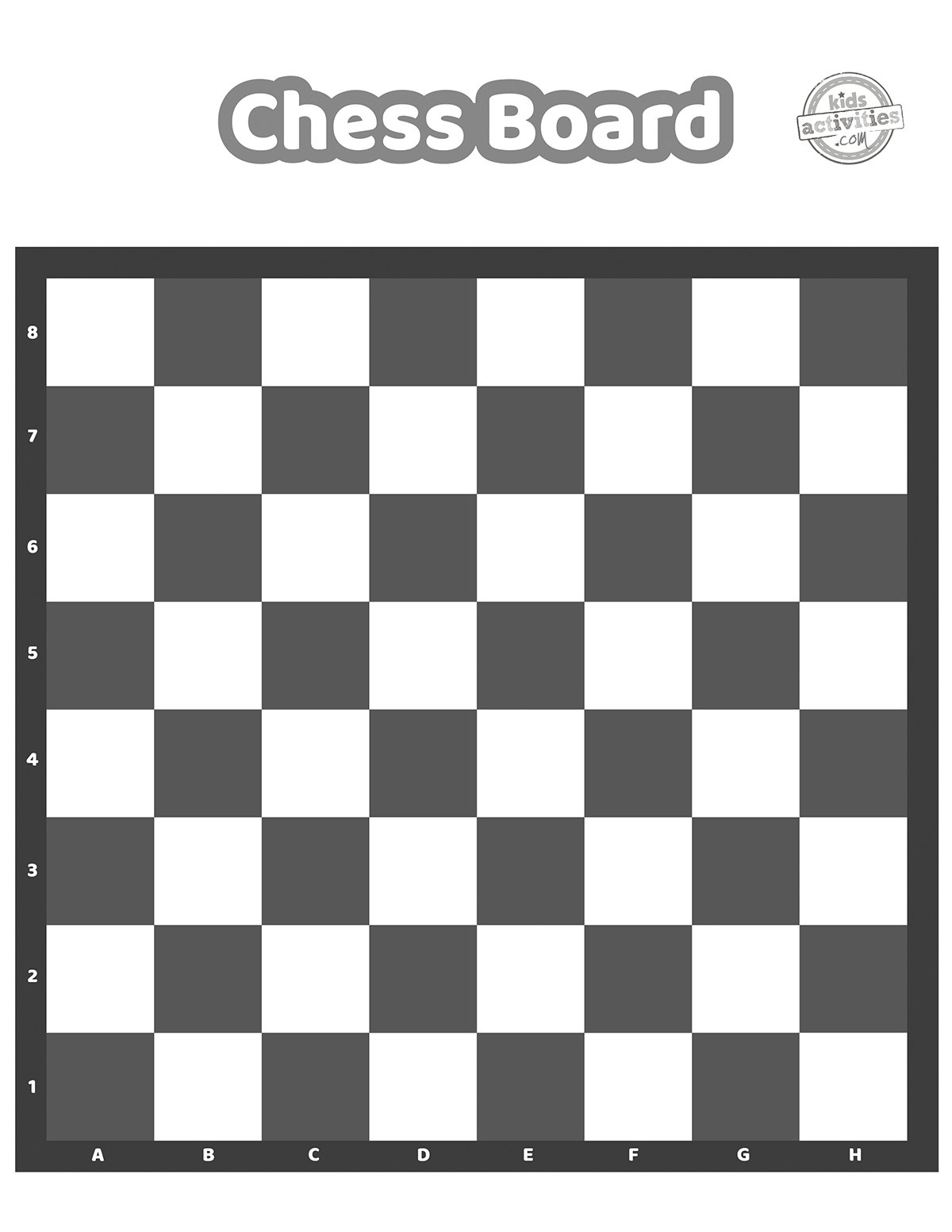Free Printable Chess Board And Chess Pieces Kids Activities Blog Free Printable Chess Board And Chess Pieces Kids Activities Blog