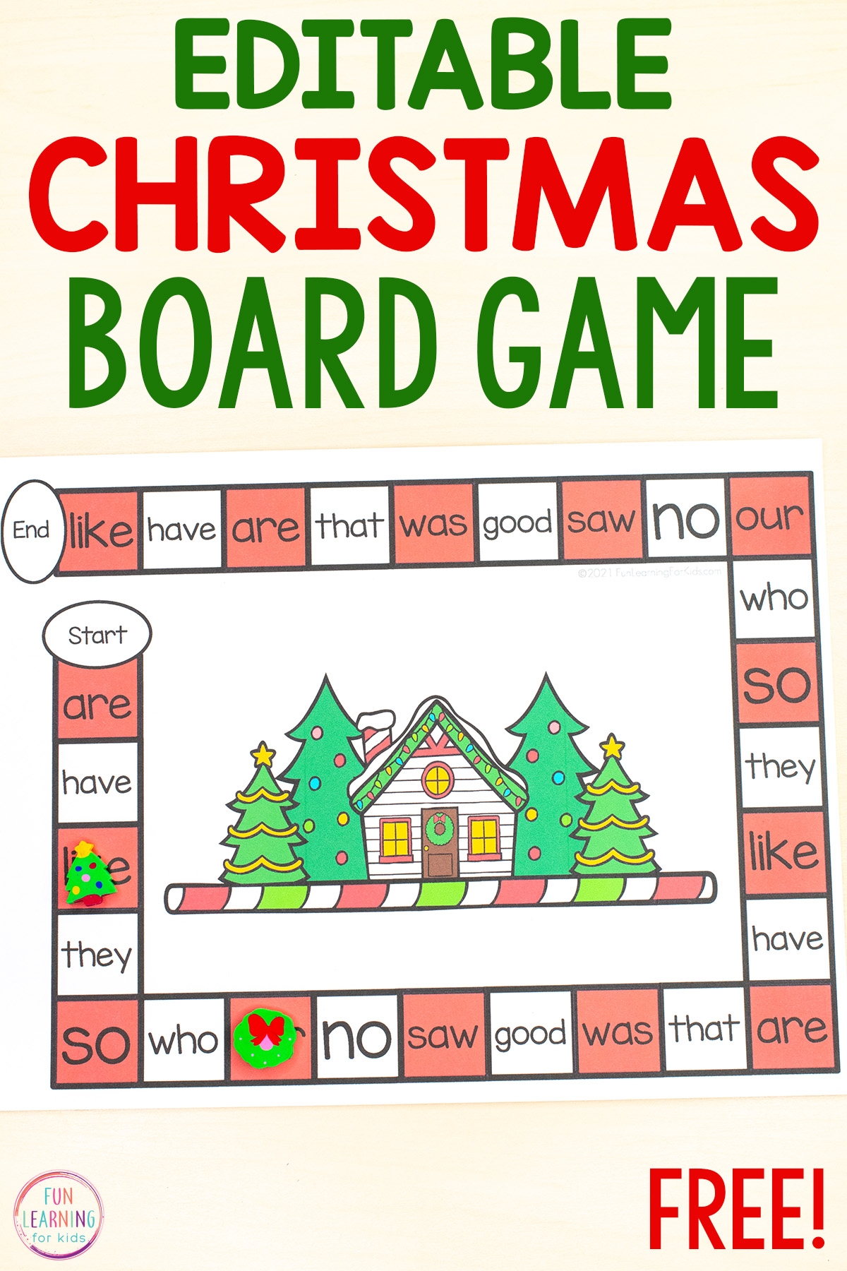 Free Printable Christmas Editable Board Game Free Printable Christmas Editable Board Game