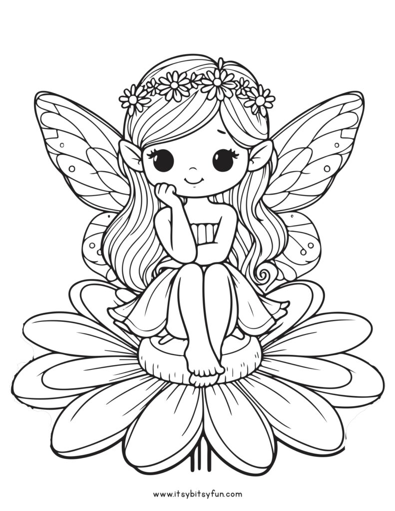 printable pictures of fairies to color