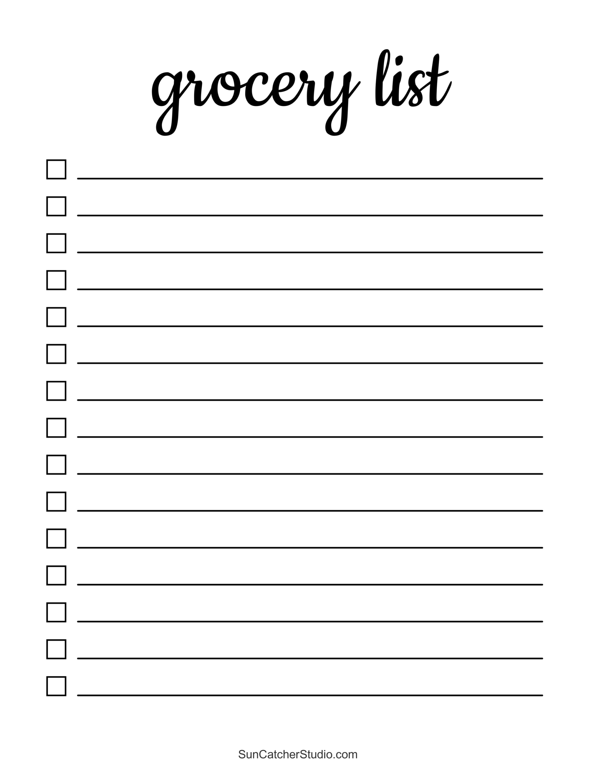 Free Printable Grocery List Templates PDF Shopping Lists Free Printables Lettering SVG Files Tools Apps Free Printable Grocery List Templates PDF Shopping Lists Free Printables Lettering SVG Files Tools Apps
