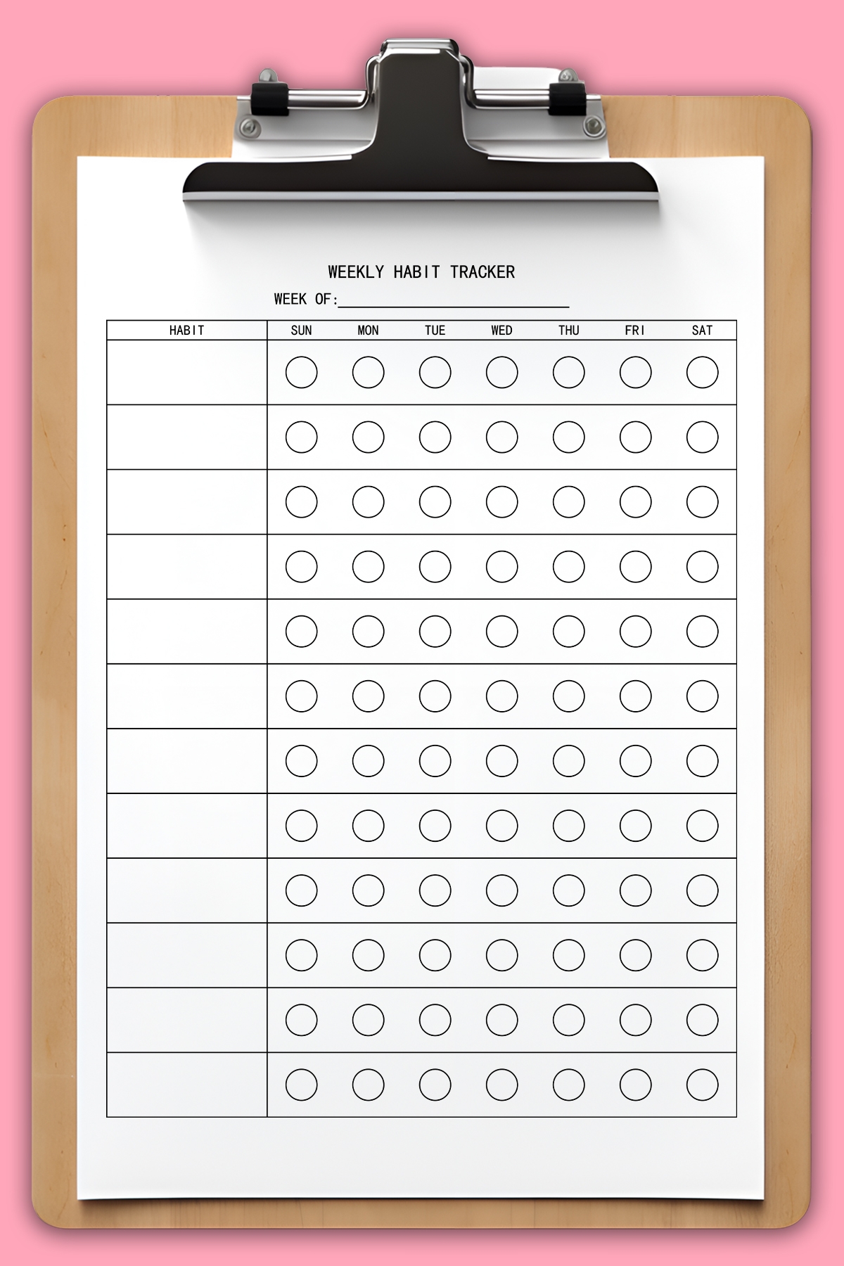 Free Printable Habit Tracker Set 30 31 28 29 Day