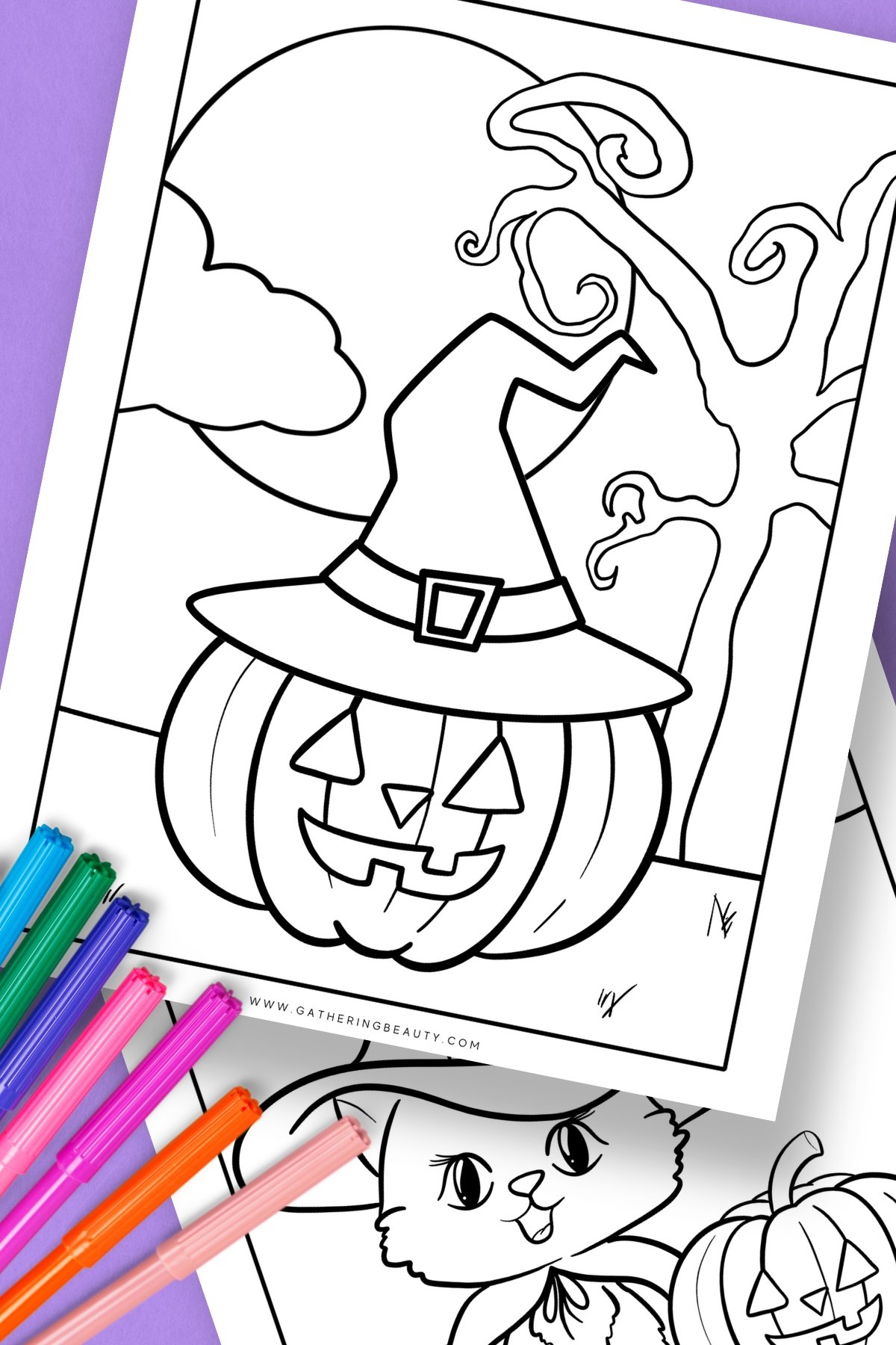 free printable halloween color sheets