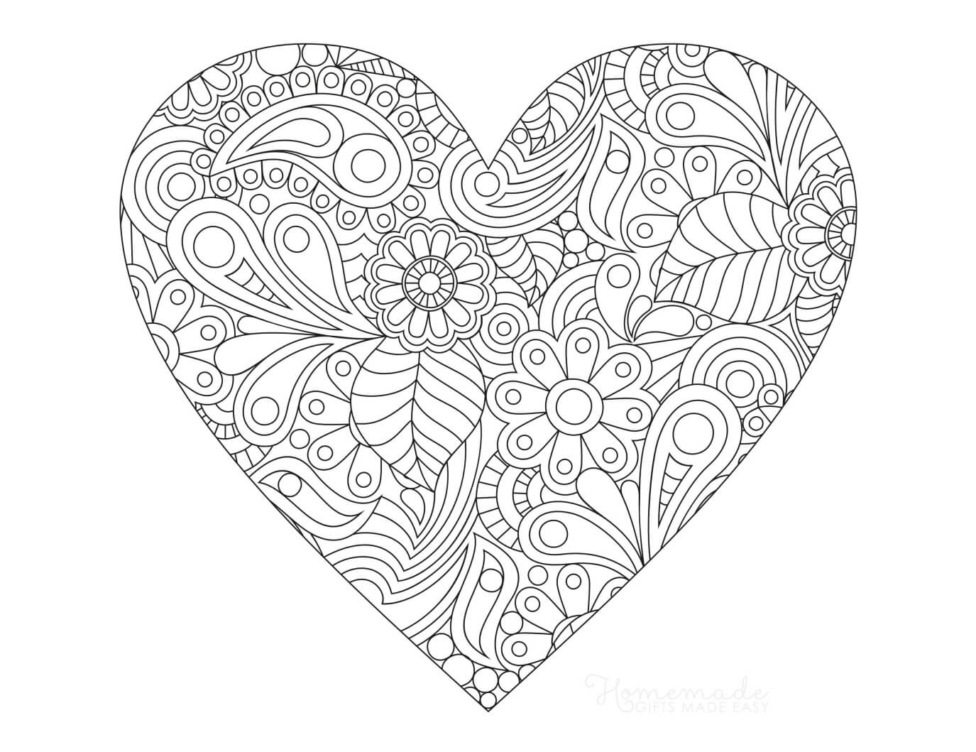 Free Printable Hearts Coloring Pages Printable Party Favors